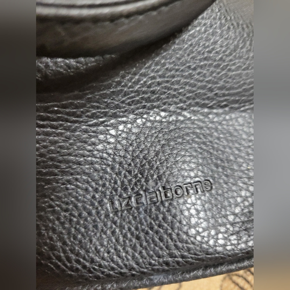 Vintage Liz Claiborne hand bag pebble leather-black - Picture 12 of 13